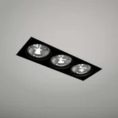 Lampy sufitowe - Shilo oprawa sufitowa Komoro 3xES111 czarna wpuszczana 3310 - miniaturka - grafika 1