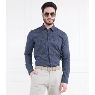 Koszule męskie - BOSS Lniana koszula Roger_F | Slim Fit - miniaturka - grafika 1