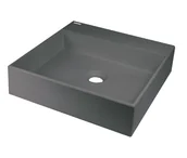Umywalki - Deante Correo Umywalka nablatowa 40x40 cm antracyt metalik CQRTU4S - miniaturka - grafika 1