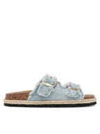 Klapki i japonki damskie - JENNY Klapki LB-P1628 Niebieski - miniaturka - grafika 1