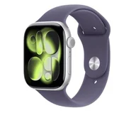 Smartwatch - Apple Watch 11 GPS + Cellular 42mm Srebrne Aluminum Pasek M/L Fioletowy - miniaturka - grafika 1
