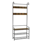 Szafki na buty - Kondela Stojak na buty Kelam - czarny/brązowy - miniaturka - grafika 1