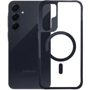 Etui 3MK Satin Armor MagCase do Samsung Galaxy A55 5G Przezroczysto-czarny - Etui i futerały do telefonów - miniaturka - grafika 1