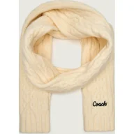 Apaszki i szaliki damskie - Coach Szal | z dodatkiem wełny - miniaturka - grafika 1