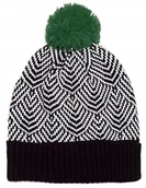 Czapki damskie - Szaleo CZAPKA z kolorowym pomponem cz14306-5 - miniaturka - grafika 1