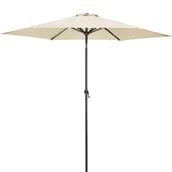 Parasole ogrodowe - Parasol Beżowy aluminium Ø300cm Ochrona UV 80+ - miniaturka - grafika 1