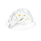 Dodatki do ciast w proszku - Ditarte Kwiatuszki cukrowe biało-złote 35 sz. - miniaturka - grafika 1