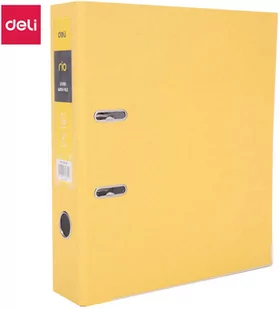Żółty segregator Deli A4/76mm B20150 - Segregatory - miniaturka - grafika 1