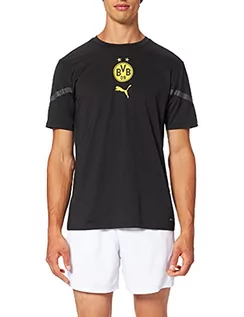 Koszulki męskie - PUMA PUMA Koszulka męska Bvb Prematch Jersey Shirt Puma Black XL 764297 - grafika 1