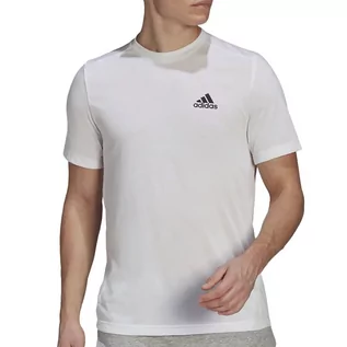 Koszulki sportowe męskie - Koszulka adidas Aeroready Designed 2 Move Feelready Sport GT5558 - biała - Adidas - grafika 1
