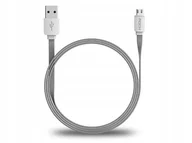 Kable USB - KABEL MICRO USB PŁASKI 200 CM (ROCK) - miniaturka - grafika 1