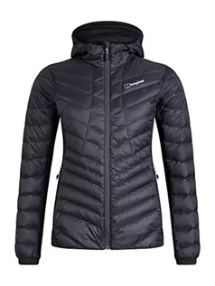 Kurtki damskie - Berghaus Damska kurtka puchowa Tephra Stretch Reflect z kapturem Szary Pinstripe/Jet Black 10 422287CU3 - grafika 1