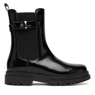 Buty dla dziewczynek - Botki Tommy Hilfiger Chelsea Boot T4A5-34029-1453 Czarny - miniaturka - grafika 1