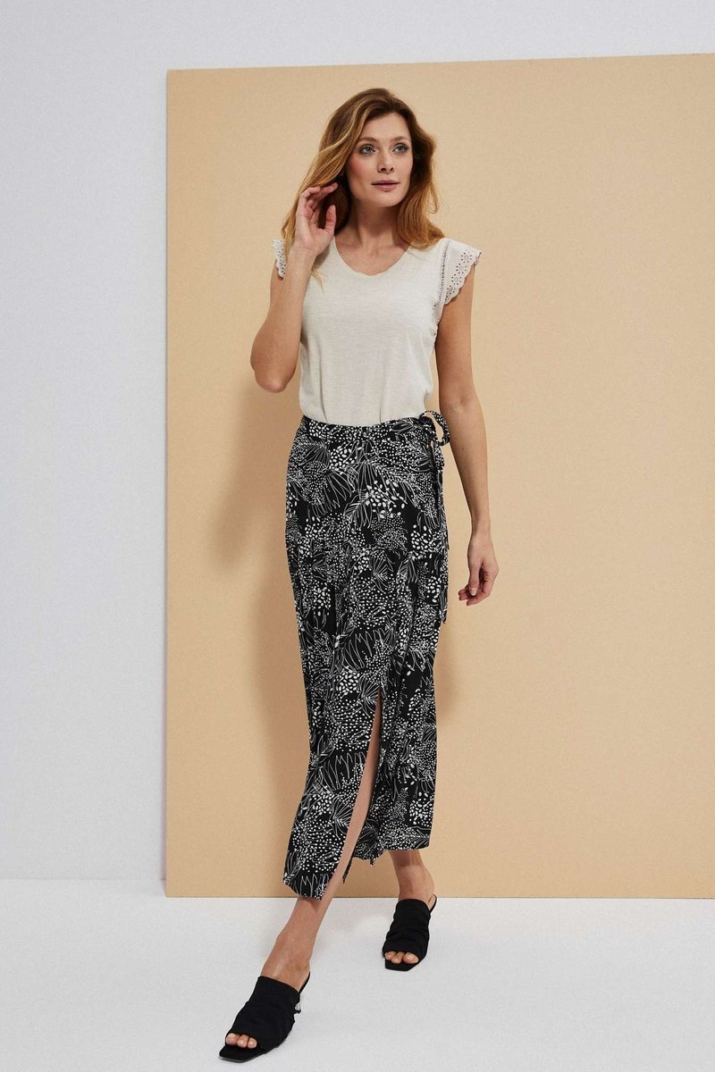 Wzorzysta spódnica z wiskozy-XS