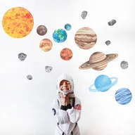 Wyposażenie pokoiku dziecięcego - Naklejka ścienna Planety S - miniaturka - grafika 1