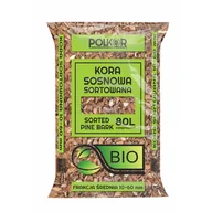 Ziemia ogrodowa - Kora sosnowa sortowana BIO 80 l 10-60 mm Polkor - miniaturka - grafika 1