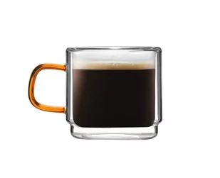 Vialli Design Komplet szklanek z podwójną ścianką do espresso Amber 8579 2 x 80 ml - Szklanki - miniaturka - grafika 1