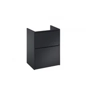 Szafki łazienkowe - ROCA A857896532 Szafka GAP PRO do kompletacji z blatem 60 cm Czarny mat - miniaturka - grafika 1