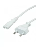 Kable komputerowe i do monitorów - VALUE Kabel zasilający Euro 2-pin 1.8m biały - miniaturka - grafika 1