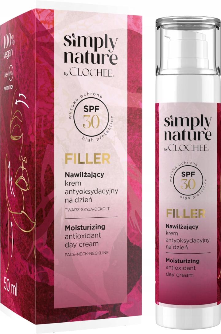Krem nawilżający do twarzy Clochee Simply Nature 30 Spf na dzień 50 ml