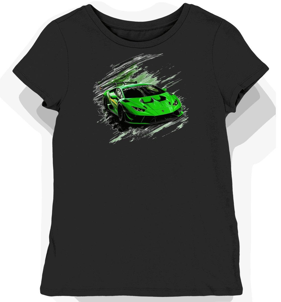 Koszulka damska czarna Superszybki Wzór Sportowej Elegancji XXL