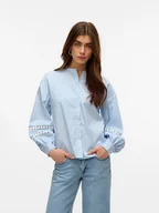 Bluzki damskie - Vero Moda Bluzka w kolorze błękitnym - miniaturka - grafika 1