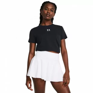 Damski t-shirt z nadrukiem Under Armour Off Campus Core SS - czarny - UNDER ARMOUR - Koszulki sportowe damskie - miniaturka - grafika 1