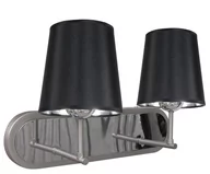 Lampy ścienne - Candellux Kinkiet Milonga 2x60W Satyna - miniaturka - grafika 1