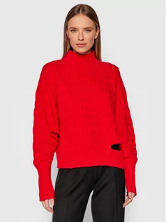 Swetry damskie - Pinko Sweter Ninfeo 1G16G9 Y7DK Czerwony Regular Fit - grafika 1