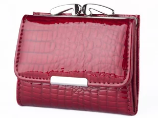 Jennifer Jones, Portmonetka skórzana, F61, bordowa - Portfele - miniaturka - grafika 1