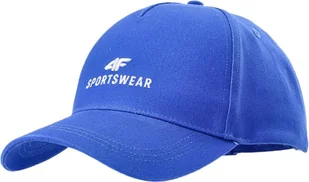 Czapka z daszkiem uniseks 4FWSS24ACABU266 - kobaltowa S/M - Czapki i chusty sportowe męskie - miniaturka - grafika 1