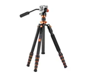 Statywy fotograficzne - K&F Concept O255C4 z głowicą FH-03 Czarny - miniaturka - grafika 1