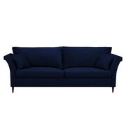 Sofy i kanapy - Niebieska rozkładana sofa ze schowkiem Mazzini Sofas Pivoine - miniaturka - grafika 1