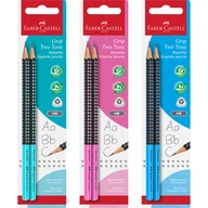 Ołówki - Ołówek GRIP 2001 Two Tone blister 2 szt., Faber-Castell - miniaturka - grafika 1