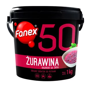 Fanex ŻURAWINA 1 KG 53364303 - Sosy w słoikach - miniaturka - grafika 1