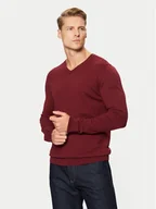 Swetry męskie - Selected Homme Sweter 16090147 Czerwony Regular Fit - miniaturka - grafika 1