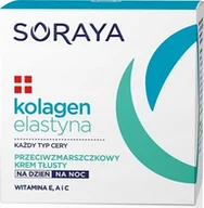 Kremy do twarzy - SORAYA Kolagen Elastyna Krem do twarzy tłusty przeciwzmarszczkowy dzień/noc - miniaturka - grafika 1