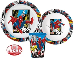 Zestaw Naczyń Obiadowy Śniadaniowy SPIDERMAN Dziecięcy - Zestawy naczyń dla dzieci - miniaturka - grafika 1
