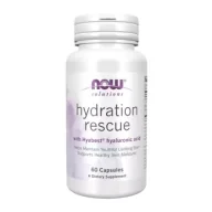 Włosy, skóra, paznokcie - Now Foods Hydration Rescue - Kwas Hialuronowy + Kolagen suplement diety 60 kaps. - miniaturka - grafika 1