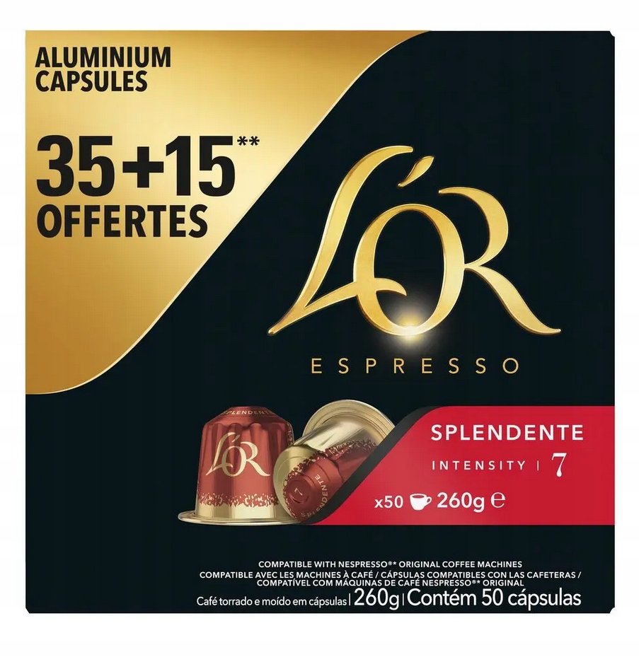 L'or Splendente Kapsułki Nespresso 50SZT 260G