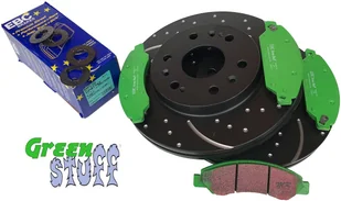 Przednie klocki GreenStuff + NAWIERCANE NACINANE tarcze hamulcowe 330mm EBC seria GD Chevrolet Avalanche 1500 2007-2008 - Tarcze hamulcowe - miniaturka - grafika 12