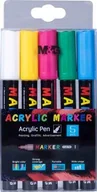 Kredki, ołówki, pastele i pisaki - Markery akrylowe 1-2mm 5 kolorów MG - miniaturka - grafika 1
