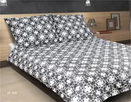 Pościel - Matex Multitex Pościel satynowa Exclusive, czarno-biała, 2x 70x80 cm, 220x200 cm - miniaturka - grafika 1