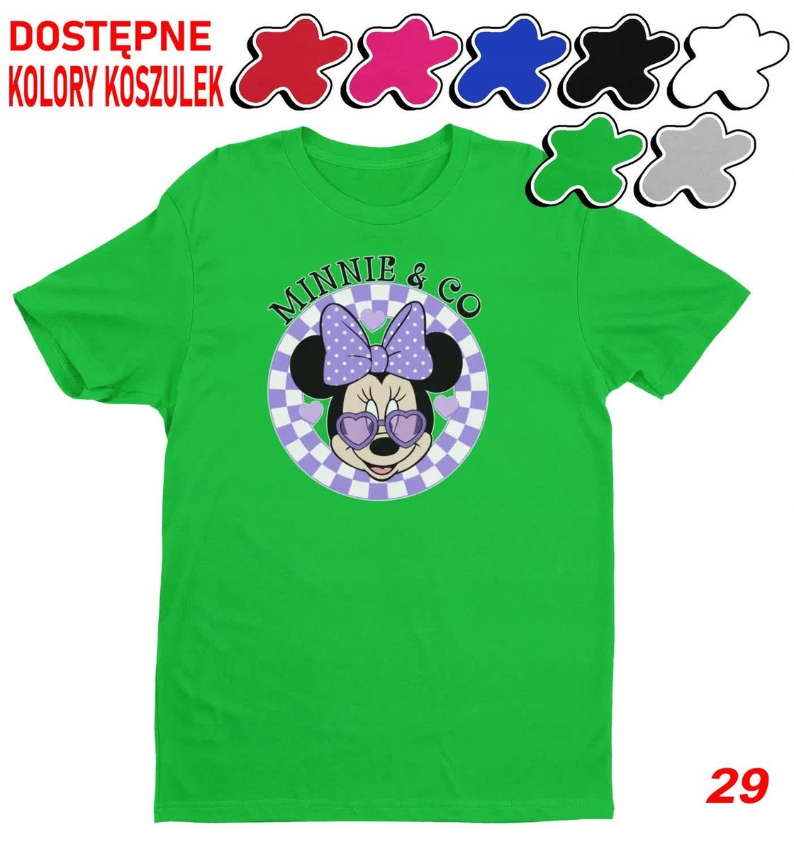 Dziecięca Koszulka Z Nadrukiem Duży Wybór Myszka Miki Różne -L 146-152