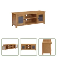 Szafki RTV - Szafka pod telewizor The Living Store 110x35x44 cm lity dąb - miniaturka - grafika 1