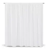 Firany - Firana na taśmie 300 x 160 cm jednokolorowa, biała - miniaturka - grafika 1