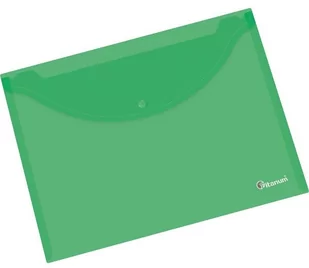 Titanum Teczka kopertowa A4 zielona transparentna - Szkolne artykuły papiernicze - miniaturka - grafika 2