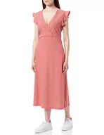 Sukienki - ONLY Women's ONLMAY S/L WRAP Dress Box JRS sukienka midi, High Risk Red, L, czerwony (high risk red), L - miniaturka - grafika 1