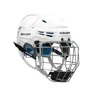 Hokej - Kask hokejowy Bauer RE-AKT 65 Combo White Senior S - miniaturka - grafika 1