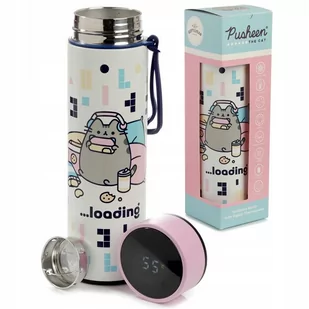 Pusheen Gaming butelka z termometrem 450ml - Shakery i bidony sportowe - miniaturka - grafika 1